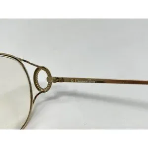 VINTAGE CHRISTIAN DIOR Eyeglasses Frame  80\'S 2788 44 GOLD Austria 55 [] 16-125 VINTAGE CHRISTIAN DIOR Eyeglasses Frame 80 main image 4